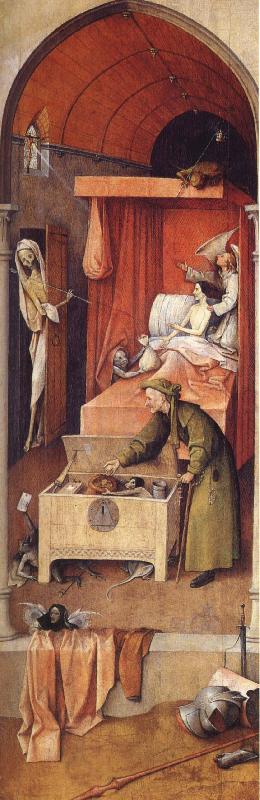 unknow artist Hieronymus Bosch,Doden and miser